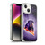 Random Galaxy Space Pizza Ride Purple Galaxy Black Dog Soft Gel Case for Apple iPhone 14