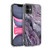 LebensArt Gemstone Marble Elegant Purple Soft Gel Case for Apple iPhone 11