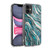 LebensArt Gemstone Marble Teal And Rosegold Soft Gel Case for Apple iPhone 11