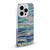 LebensArt Gemstone Marble Mineral Blue Gem Soft Gel Case for Apple iPhone 14