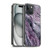 LebensArt Gemstone Marble Elegant Purple Soft Gel Case for Apple iPhone 15 & MagSafe