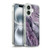 LebensArt Gemstone Marble Elegant Purple Soft Gel Case for Apple iPhone 16 Plus & MagSafe