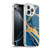 LebensArt Gemstone Marble Royal Blue And Gold Soft Gel Case for Apple iPhone 16 Pro Max & MagSafe