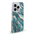 LebensArt Gemstone Marble Teal And Rosegold Soft Gel Case for Apple iPhone 16 Pro & MagSafe
