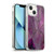 LebensArt Mineral Marble Violet Soft Gel Case for Apple iPhone 13