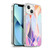 Micklyn Le Feuvre Patterns Purple and Peach Love Pastel Soft Gel Case for Apple iPhone 13