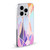 Micklyn Le Feuvre Patterns Purple and Peach Love Pastel Soft Gel Case for Apple iPhone 16 & MagSafe