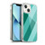 PLdesign Geometric Cyan Modern Soft Gel Case for Apple iPhone 13