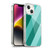 PLdesign Geometric Cyan Modern Soft Gel Case for Apple iPhone 14