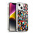 Ninola Patterns Imaginary Geo Animals Black Soft Gel Case for Apple iPhone 14