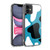 Grace Illustration Cow Prints Blue Soft Gel Case for Apple iPhone 11