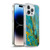 Haroulita Marble Yellow Teal Soft Gel Case for Apple iPhone 14 Pro Max & MagSafe