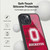 Ohio State University Logo Red Camou Gel Armour Case For Apple iPhone 15