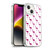 PLdesign Sparkly Flamingo Pink Pattern On White Soft Gel Case for Apple iPhone 14