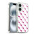 PLdesign Sparkly Flamingo Pink Pattern On White Soft Gel Case for Apple iPhone 16 & MagSafe