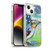Wyanne Birds Blue and Orange Feathers Soft Gel Case for Apple iPhone 14