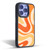 Kierkegaard Design Studio Retro Abstract Patterns Modern Orange Tangerine Swirl Gel Armour Case For Apple iPhone 11