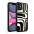 Kierkegaard Design Studio Retro Abstract Patterns Palm Springs Black Cream Gel Armour Case For Apple iPhone 11