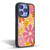 Kierkegaard Design Studio Retro Abstract Patterns Pink Orange Thulian Flowers Gel Armour Case For Apple iPhone 13 Pro