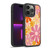 Kierkegaard Design Studio Retro Abstract Patterns Pink Orange Thulian Flowers Gel Armour Case For Apple iPhone 14 Pro