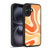 Kierkegaard Design Studio Retro Abstract Patterns Modern Orange Tangerine Swirl Gel Armour Case For Apple iPhone 16