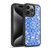 Micklyn Le Feuvre Floral Patterns Cobalt Blue And White Gel Armour Case For Apple iPhone 15 Pro