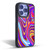 Suzan Lind Marble Purple Yellow Red Gel Armour Case For Apple iPhone 13 Pro