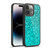 PLdesign Sparkle Prints Aqua Blue Gel Armour Case For Apple iPhone 14 Pro Max