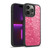 PLdesign Sparkle Prints Rose Pink Gel Armour Case For Apple iPhone 14 Pro
