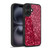 PLdesign Sparkle Prints Dark Pink Red Gel Armour Case For Apple iPhone 16