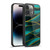 UtArt Malachite Emerald Turquoise Shimmers Gel Armour Case For Apple iPhone 14 Pro Max