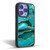 UtArt Malachite Emerald Aquamarine Gold Waves Gel Armour Case For Apple iPhone 14 Pro