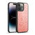 PLdesign Sparkly Coral Light Pink Gel Armour Case For Apple iPhone 14 Pro Max