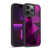 PLdesign Geometric Patterns Dark Pink And Black Mesh Gel Armour Case For Apple iPhone 14 Pro
