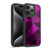 PLdesign Geometric Patterns Dark Pink And Black Mesh Gel Armour Case For Apple iPhone 15 Pro