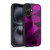 PLdesign Geometric Patterns Dark Pink And Black Mesh Gel Armour Case For Apple iPhone 16
