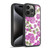 Anis Illustration Flower Pattern 2 Purple Gel Armour Case For Apple iPhone 15 Pro