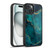LebensArt Mineral Marble Glam Turquoise Gel Armour Case For Apple iPhone 15