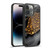 UtArt Wild Cat Marble Dark Gilded Leopard Gel Armour Case For Apple iPhone 14 Pro Max