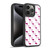 PLdesign Sparkly Flamingo Pink Pattern On White Gel Armour Case For Apple iPhone 15 Pro