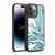 Suzan Lind Marble Swirls Teal White Gel Armour Case For Apple iPhone 14 Pro Max