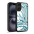 Suzan Lind Marble Swirls Teal White Gel Armour Case For Apple iPhone 16