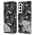 Episodic Drawing Moth Patterns White Leather Book Wallet Case Cover For Samsung Galaxy S22 5G