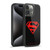 Superman DC Comics Logos Black And Red Gel Armour Case For Apple iPhone 15 Pro Max