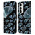 Episodic Drawing Moth Patterns Translucent Leather Book Wallet Case Cover For Samsung Galaxy S23 5G