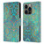 Micklyn Le Feuvre Mandala Sapphire and Jade Leather Book Wallet Case Cover For Apple iPhone 14 Pro