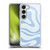 Kierkegaard Design Studio Art Blue Abstract Swirl Pattern Soft Gel Case for Samsung Galaxy S23 5G & MagSafe