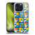 Beano Bananaman Patterns Squares Soft Gel Case for Apple iPhone 15 Pro & MagSafe