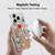 Haley Bush Pattern Painting Hearts Soft Gel Case for Apple iPhone 17 Pro