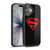 Superman DC Comics Logos Black And Red Gel Armour Case For Apple iPhone 17